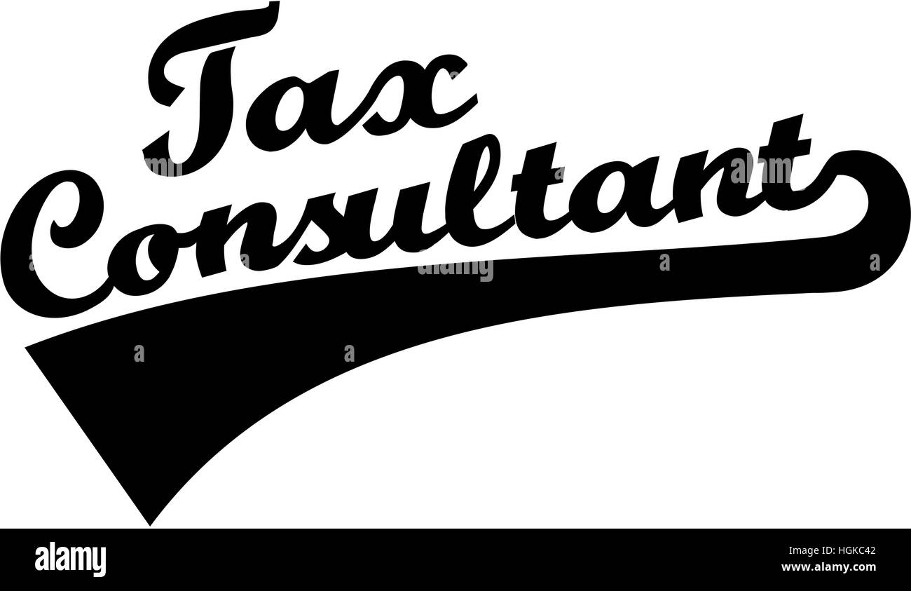 Conseiller fiscal mot rétro Banque D'Images