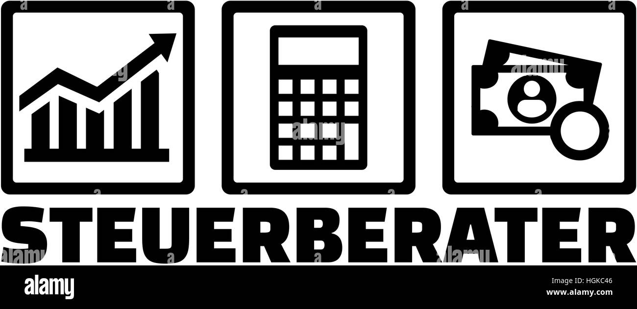 Conseiller fiscal allemand avec titre de l'offre Banque D'Images