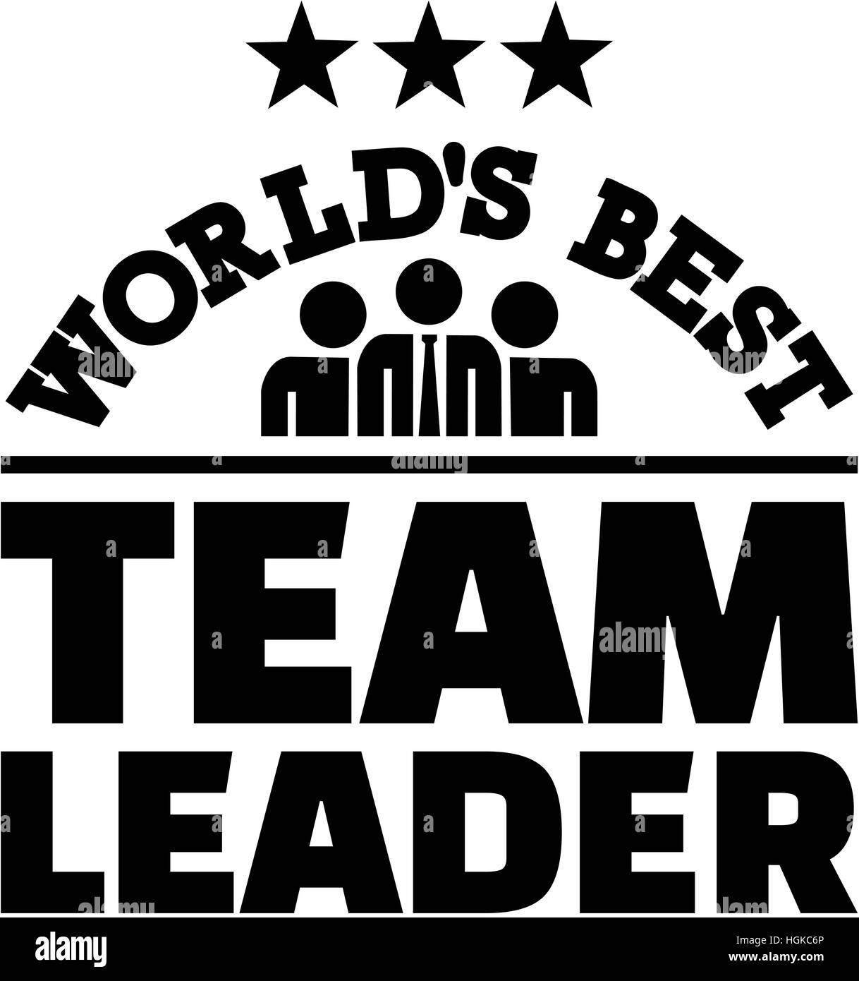 World's best Team Leader Banque D'Images