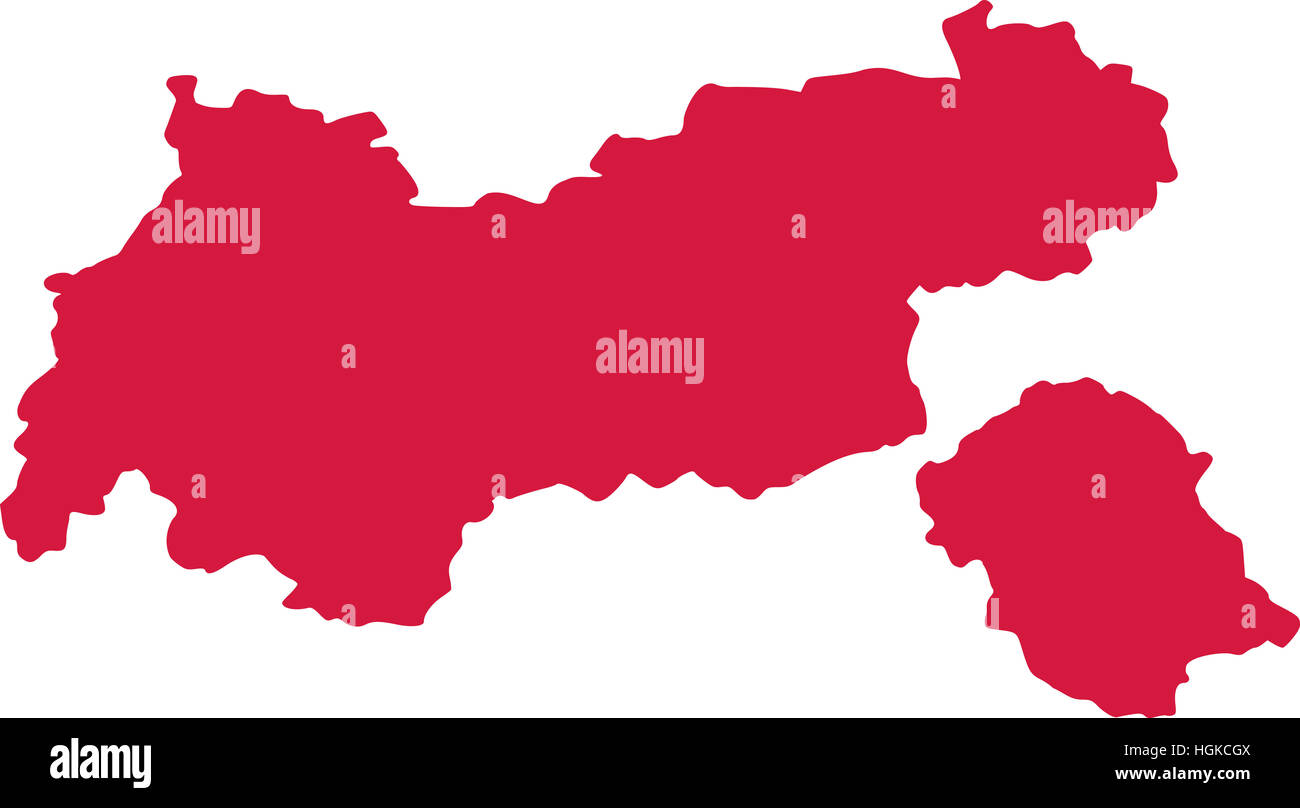 Carte de Tirol Banque D'Images