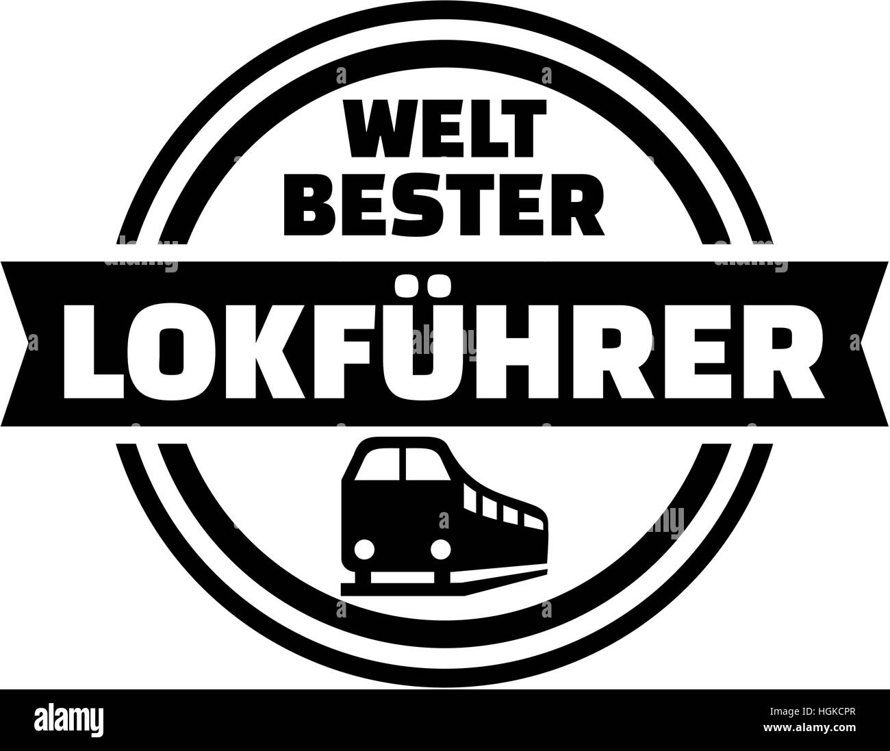 World's best bouton allemand de conducteur de train Banque D'Images