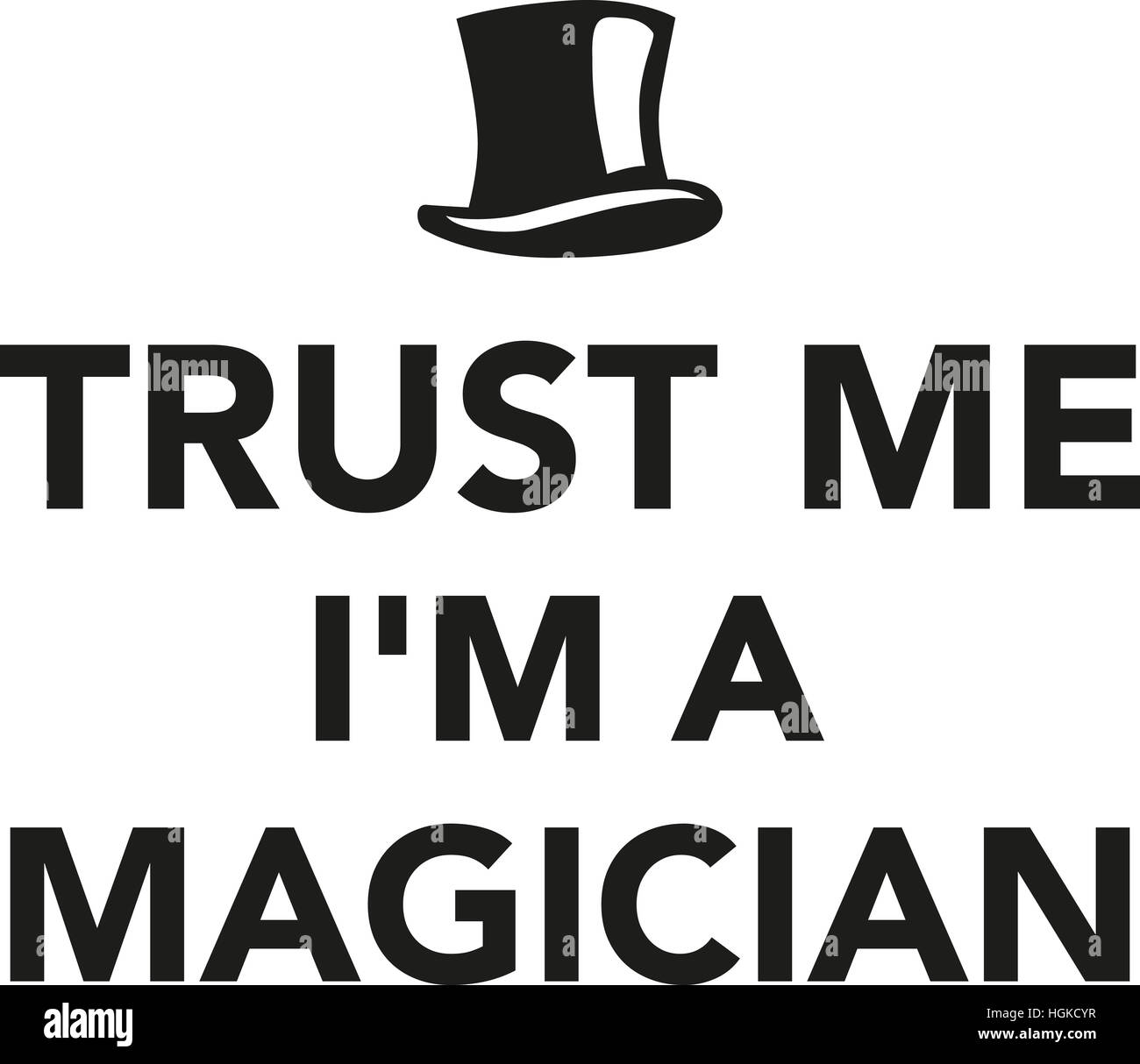 Croyez-moi je suis un magicien Banque D'Images