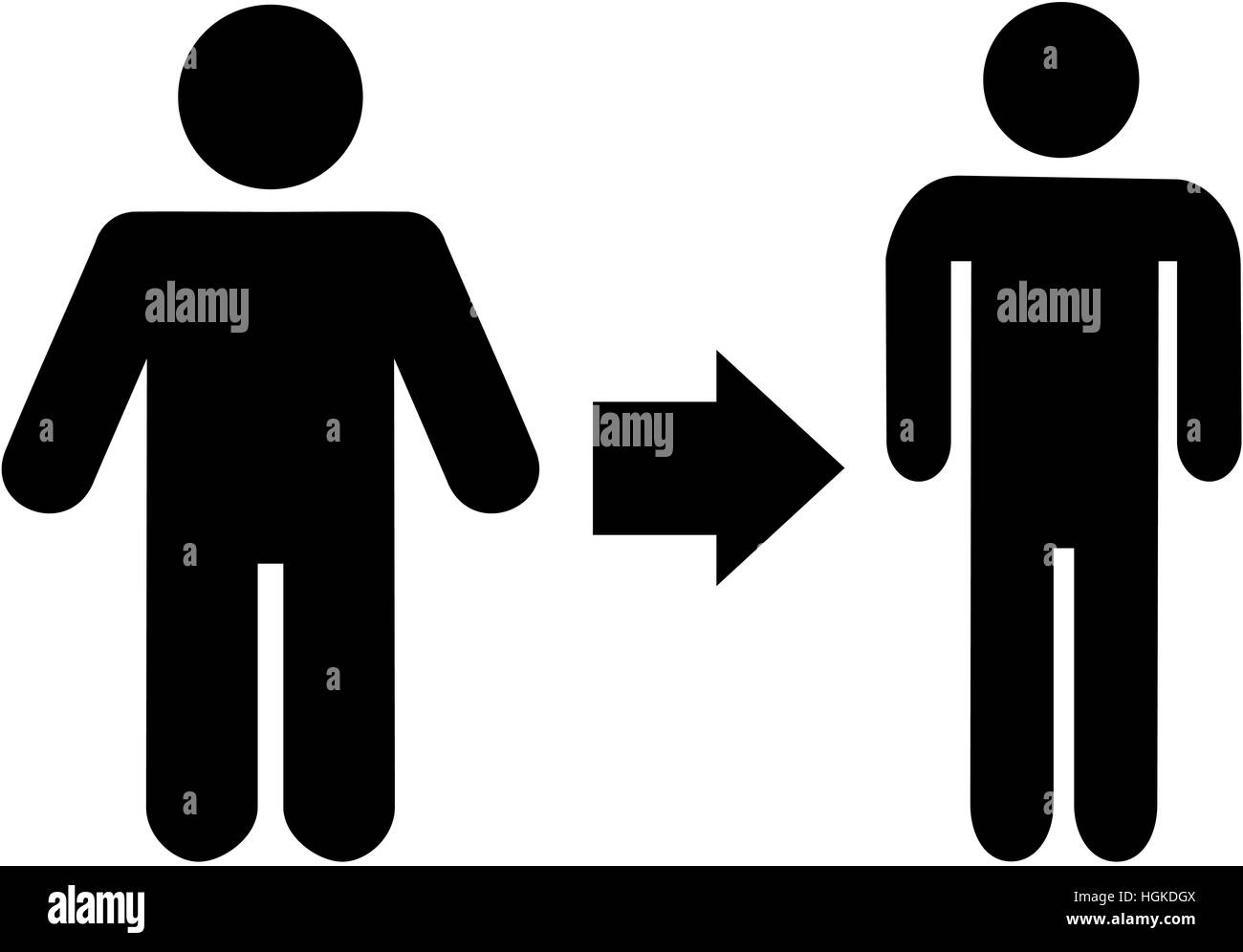 L'icône de perte de poids Banque D'Images