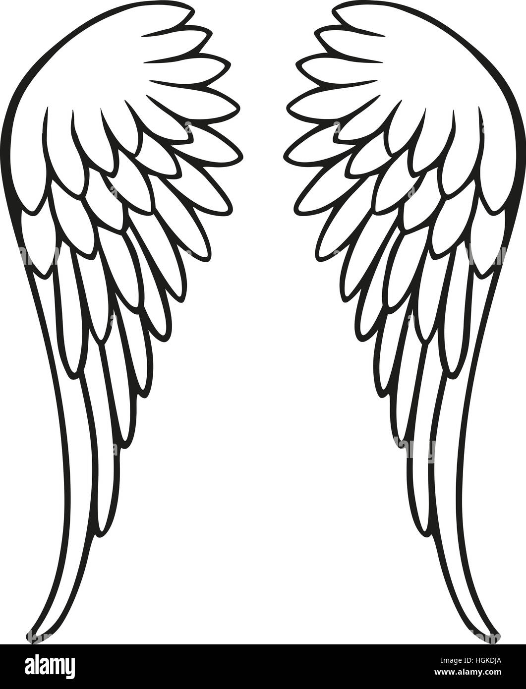 Comment Dessiner Des Ailes D Ange Vol d'ange Banque d'images détourées - Alamy