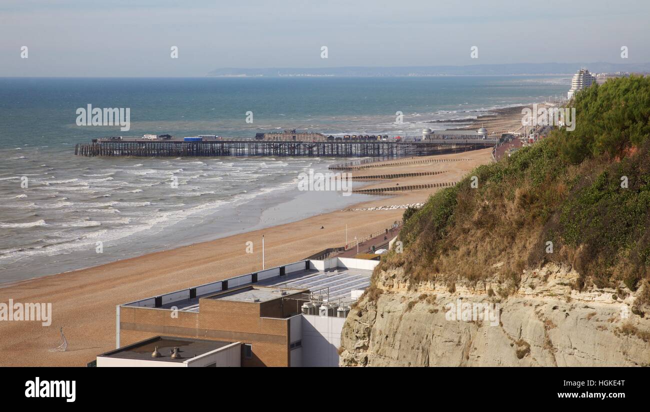 Hastings pier , Sussex, Angleterre Banque D'Images