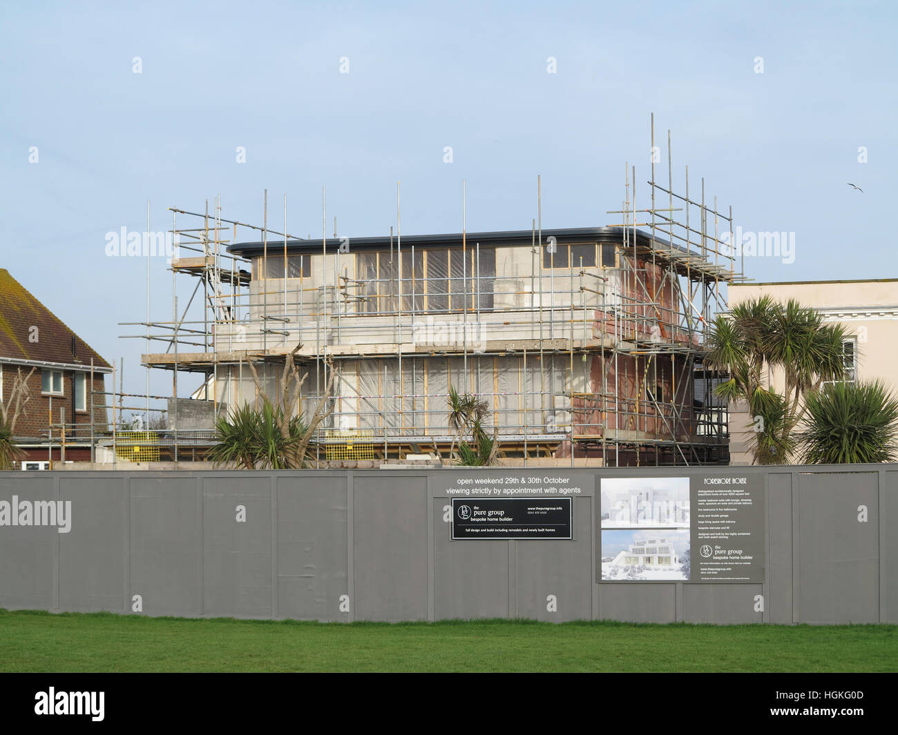 Maison de luxe en construction dans le sud-est de l'Angleterre Banque D'Images