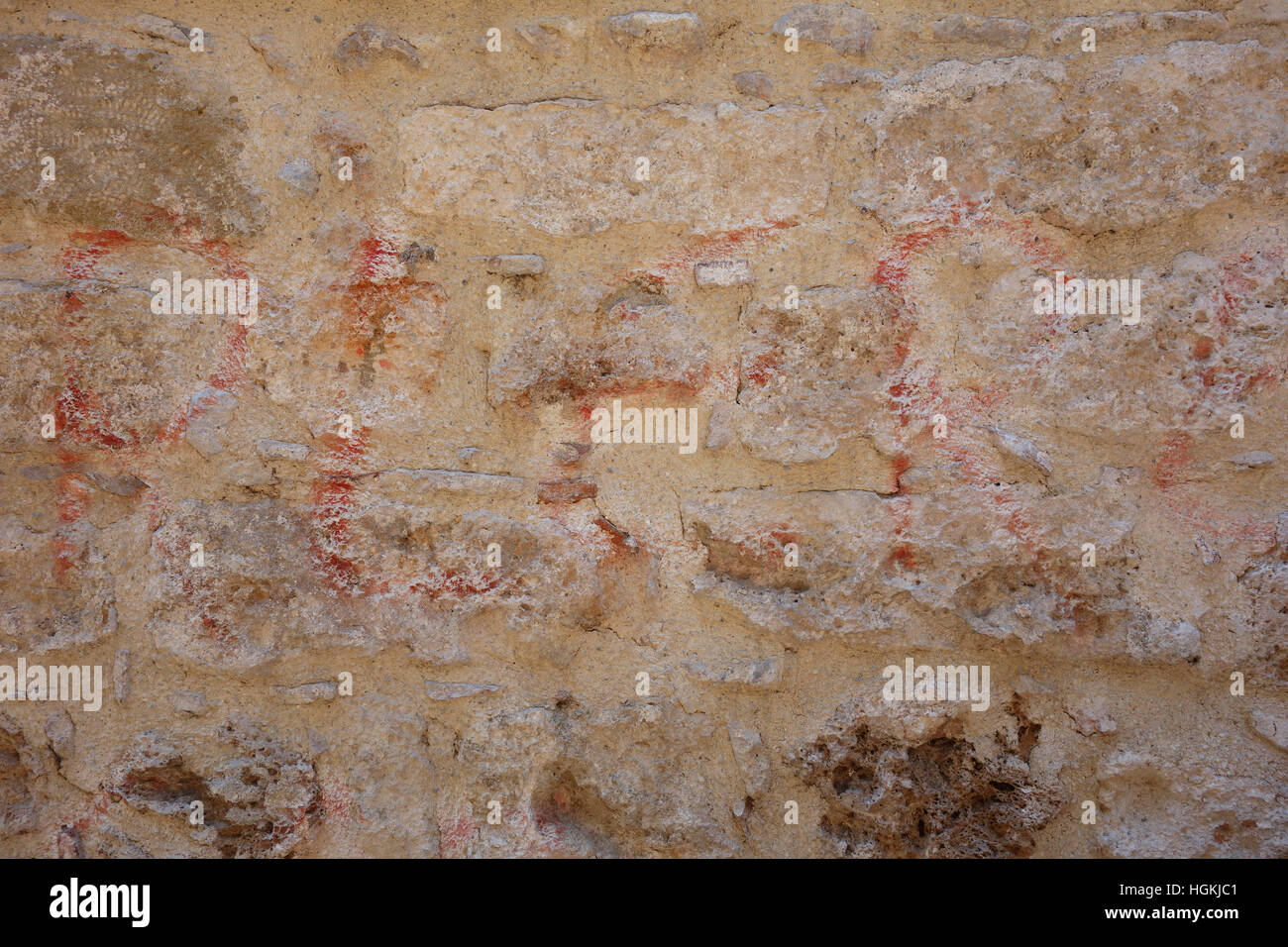 La texture du mur de pierre, rock wall background Banque D'Images