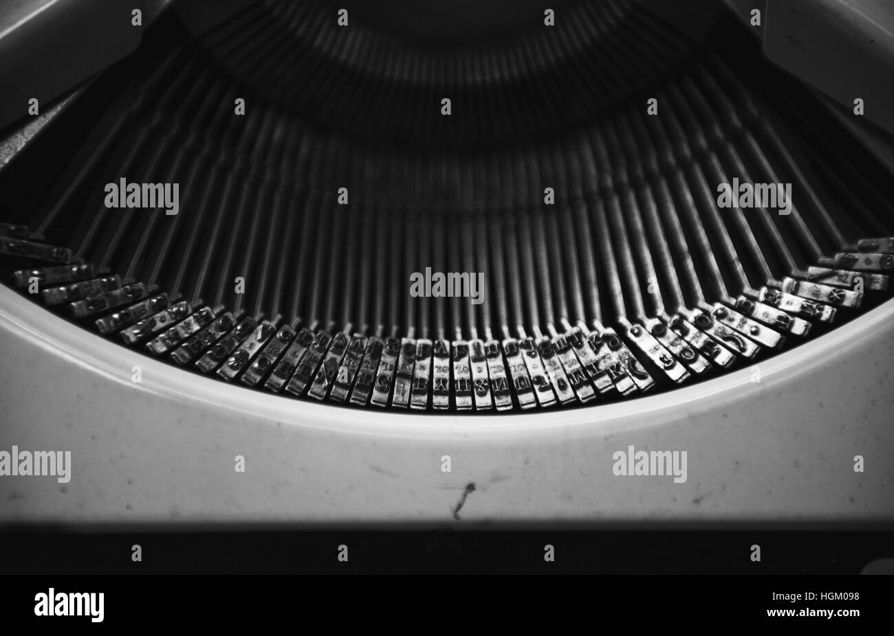 Touche de machine à écrire Vintage Retro Classic Concept Journal Banque D'Images