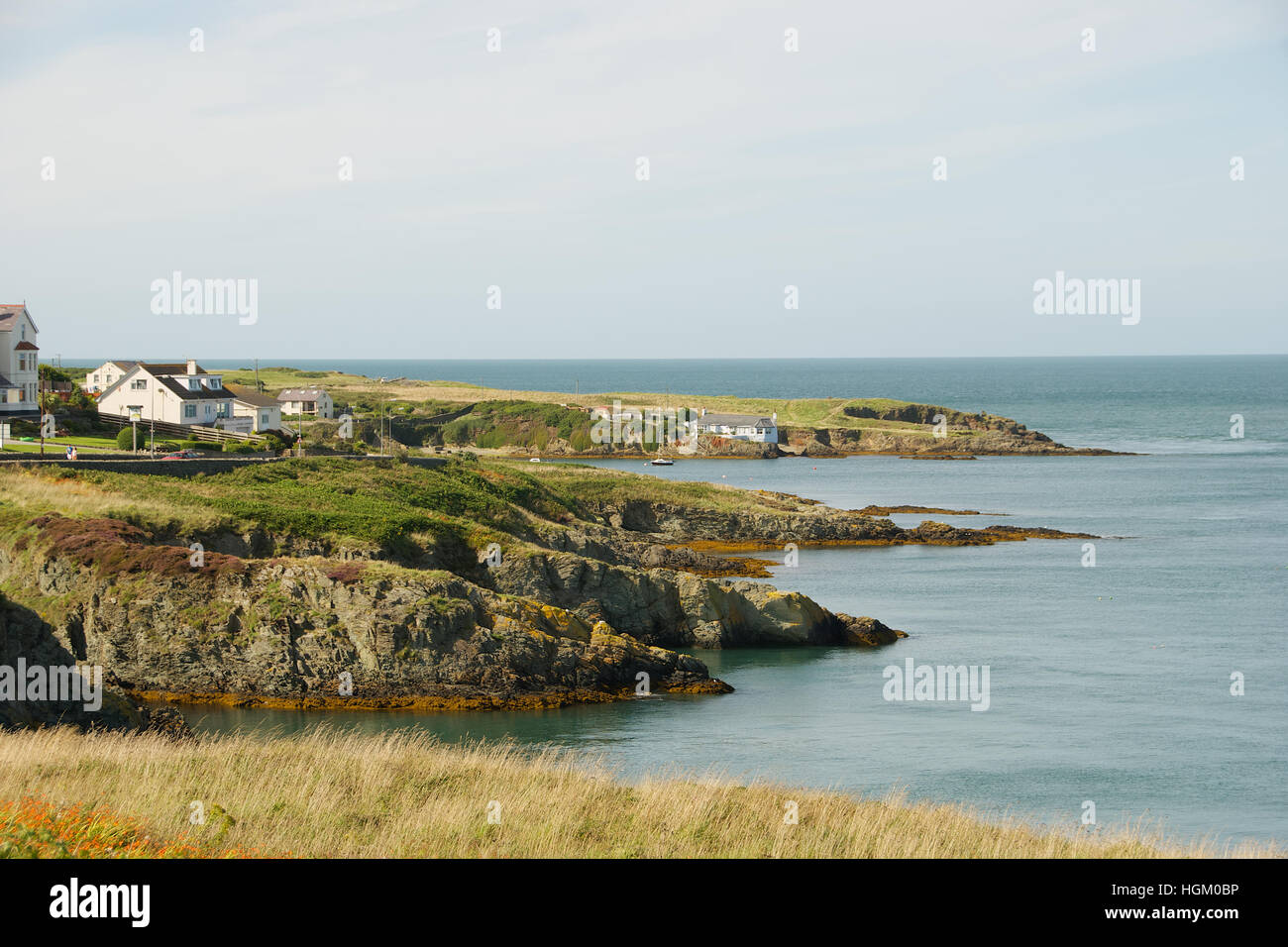 Le Nord de la baie de Bull, Anglesey, Pays de Galles, Royaume-Uni Banque D'Images