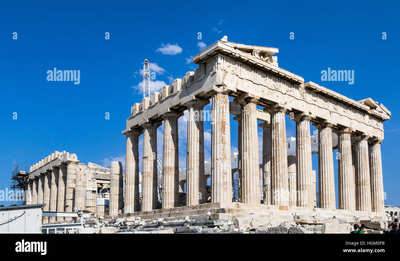 Ruines du Parthénon en Grèce Banque D'Images