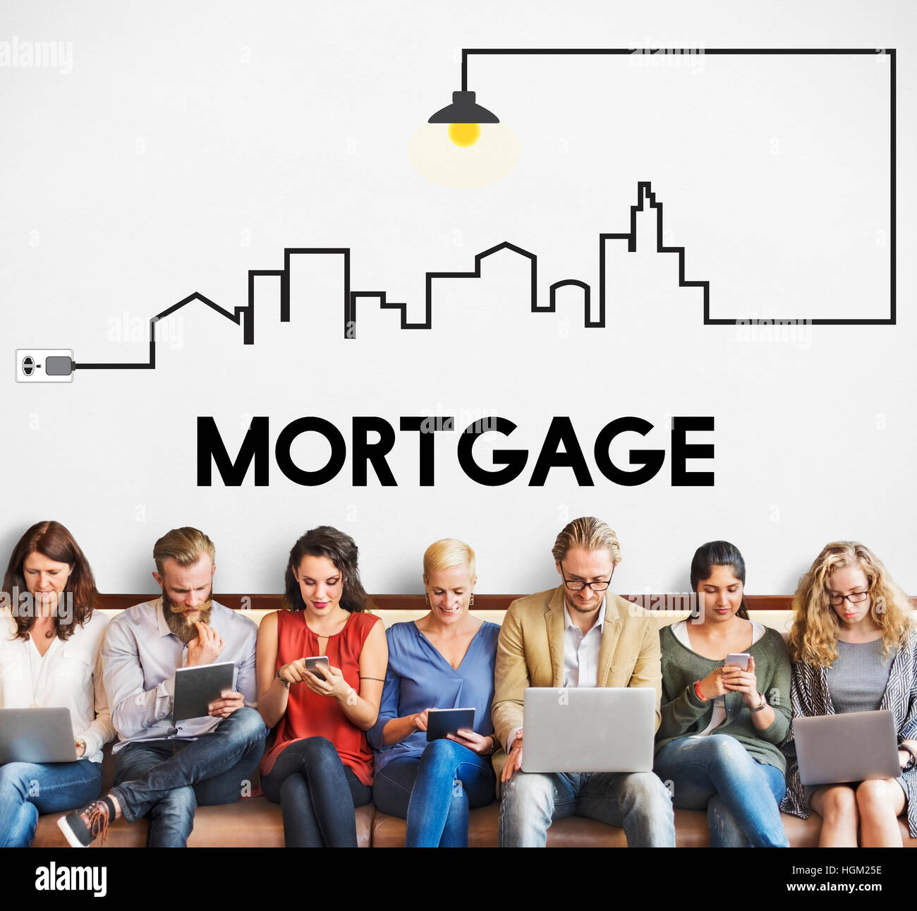 Vente Propriété et l'investissement Concept Banque D'Images