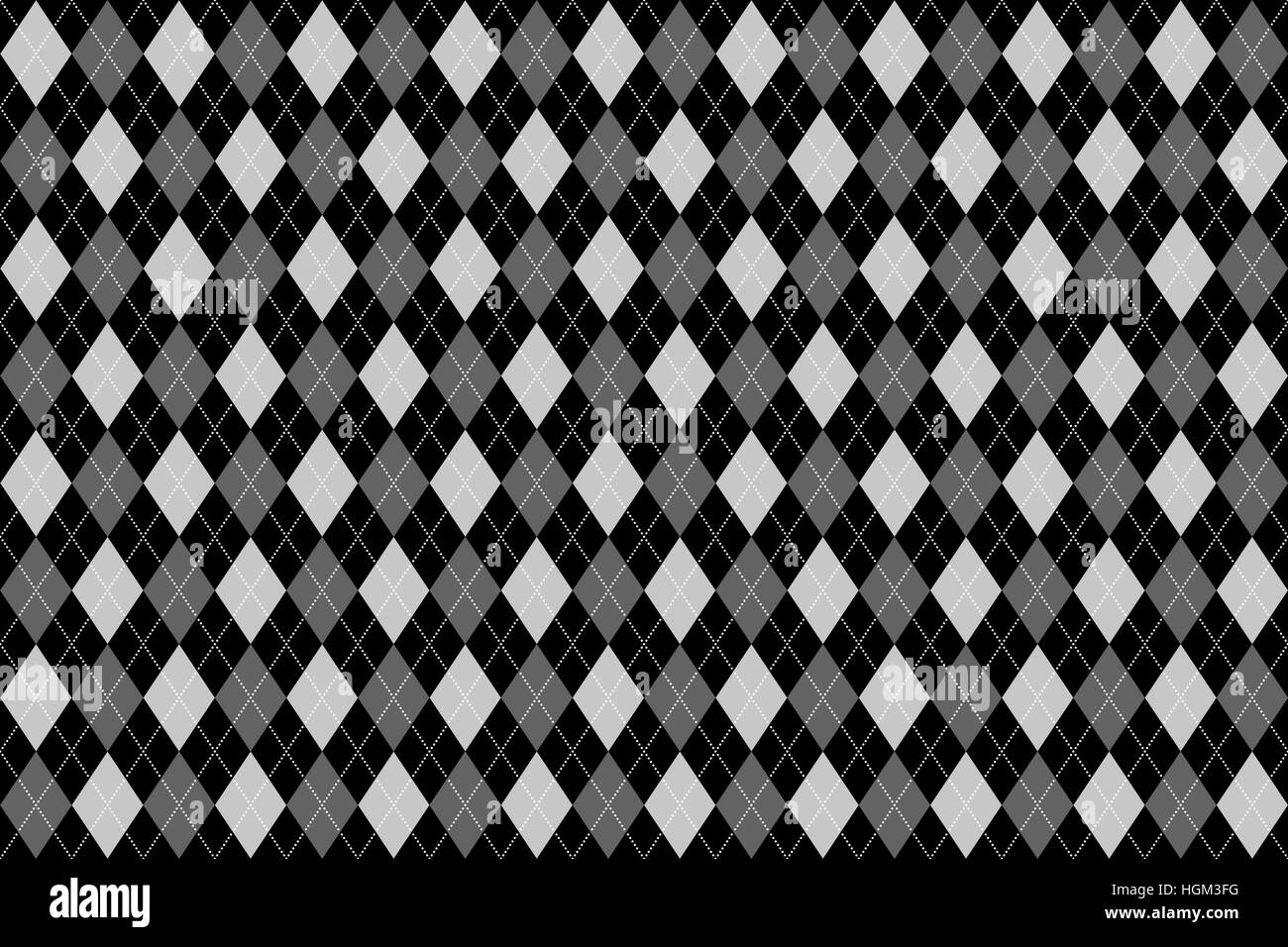 Classic argyle pattern transparente pour le textile, le papier d'impression. Vector illustration. Gris Noir Illustration de Vecteur