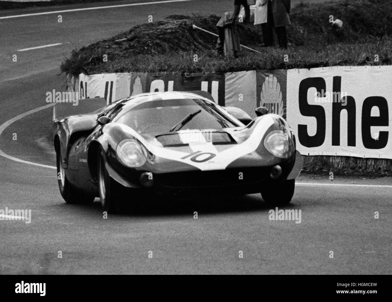 1967 Lola T70. Aston. Journée Test Le Mans 1967 Banque D'Images