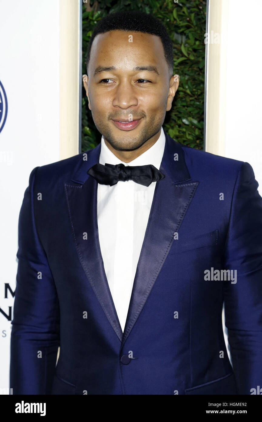 John Legend assiste à l'Art de l'Elysium présente Stevie Wonder's HEAVEN - Pour célébrer le 10e anniversaire de Red Studios le 7 janvier 2017 à Los Angeles, Californie. | Verwendung weltweit/photo alliance Banque D'Images