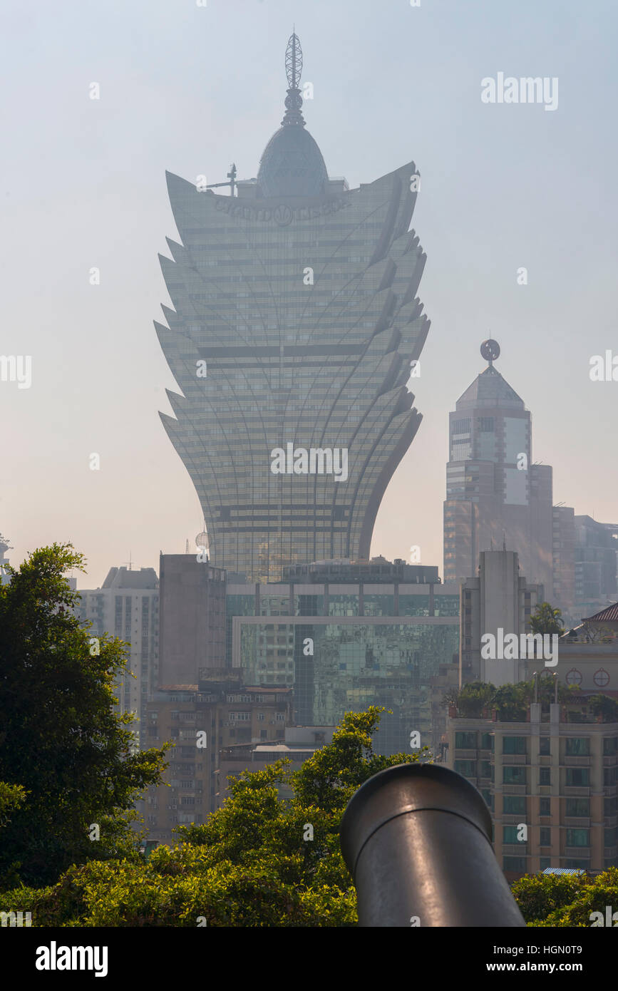 Grand Lisboa Hotel à Macao, Chine Banque D'Images