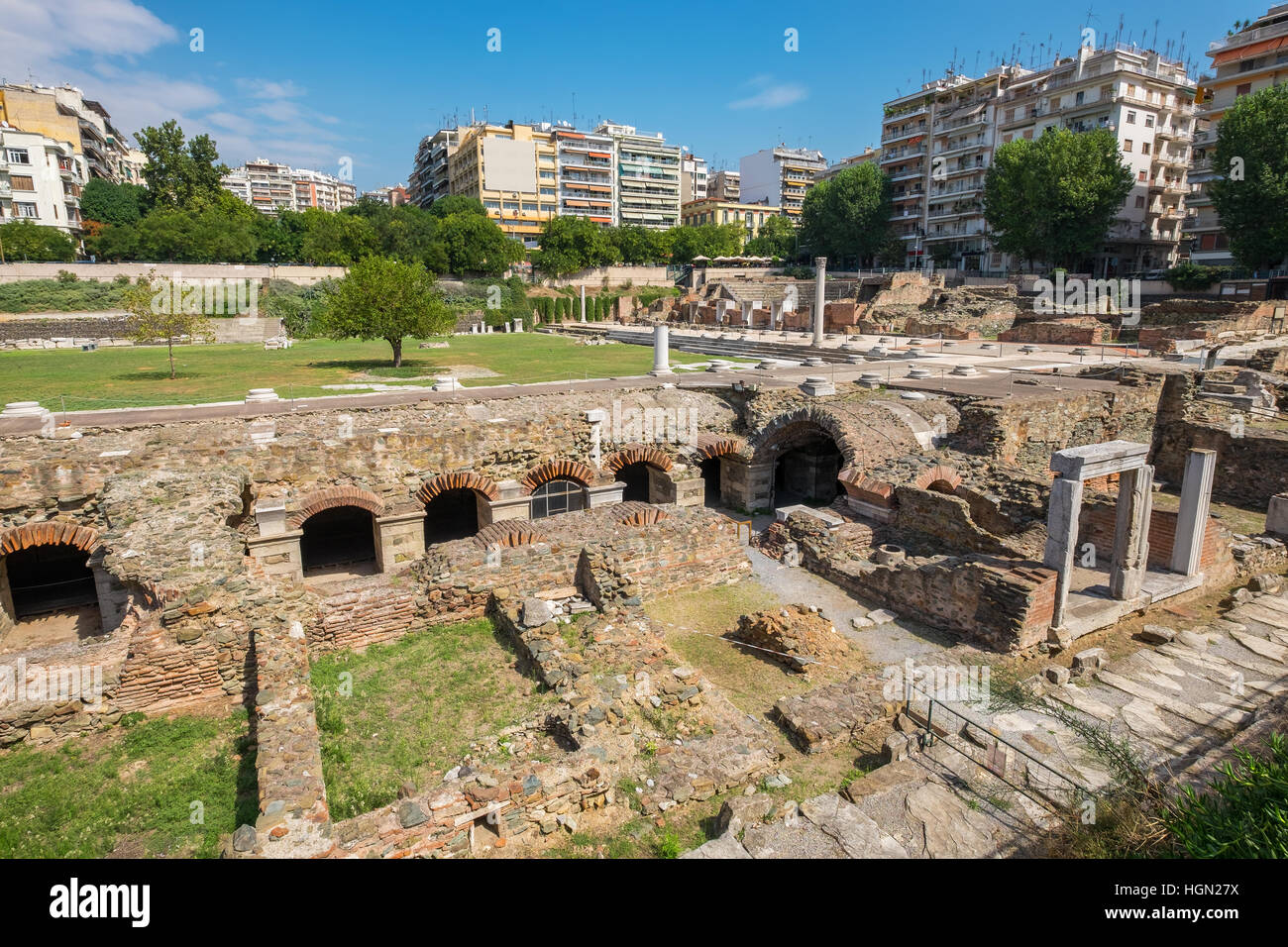 Forum Romain de Thessalonique. Macédoine, Grèce Banque D'Images