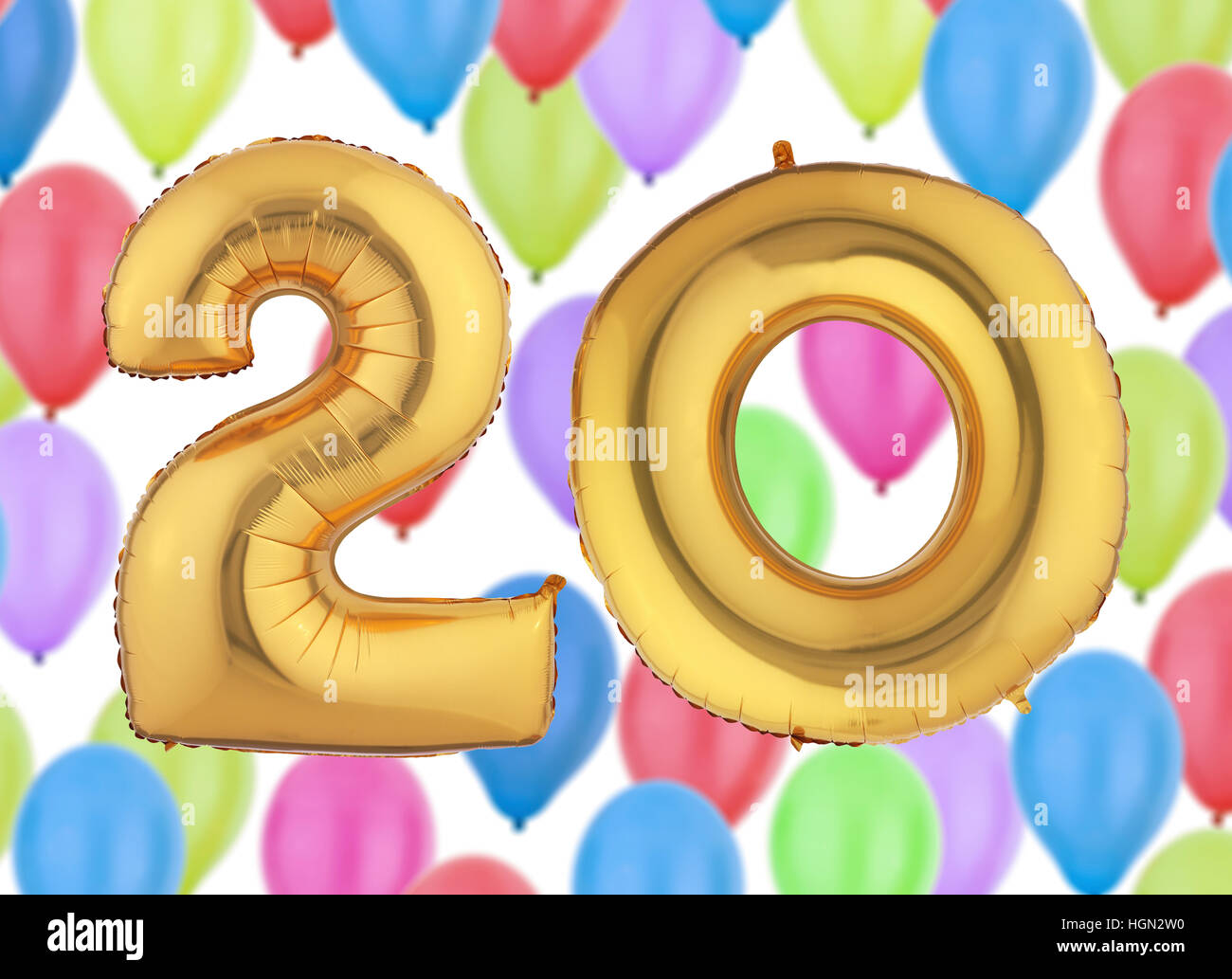 Numéro 20 le Ballon d'Or Banque D'Images