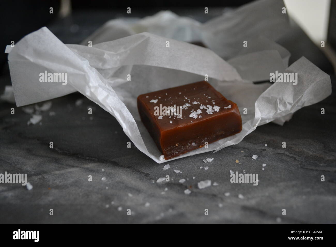 Réglisse salée caramel Banque D'Images