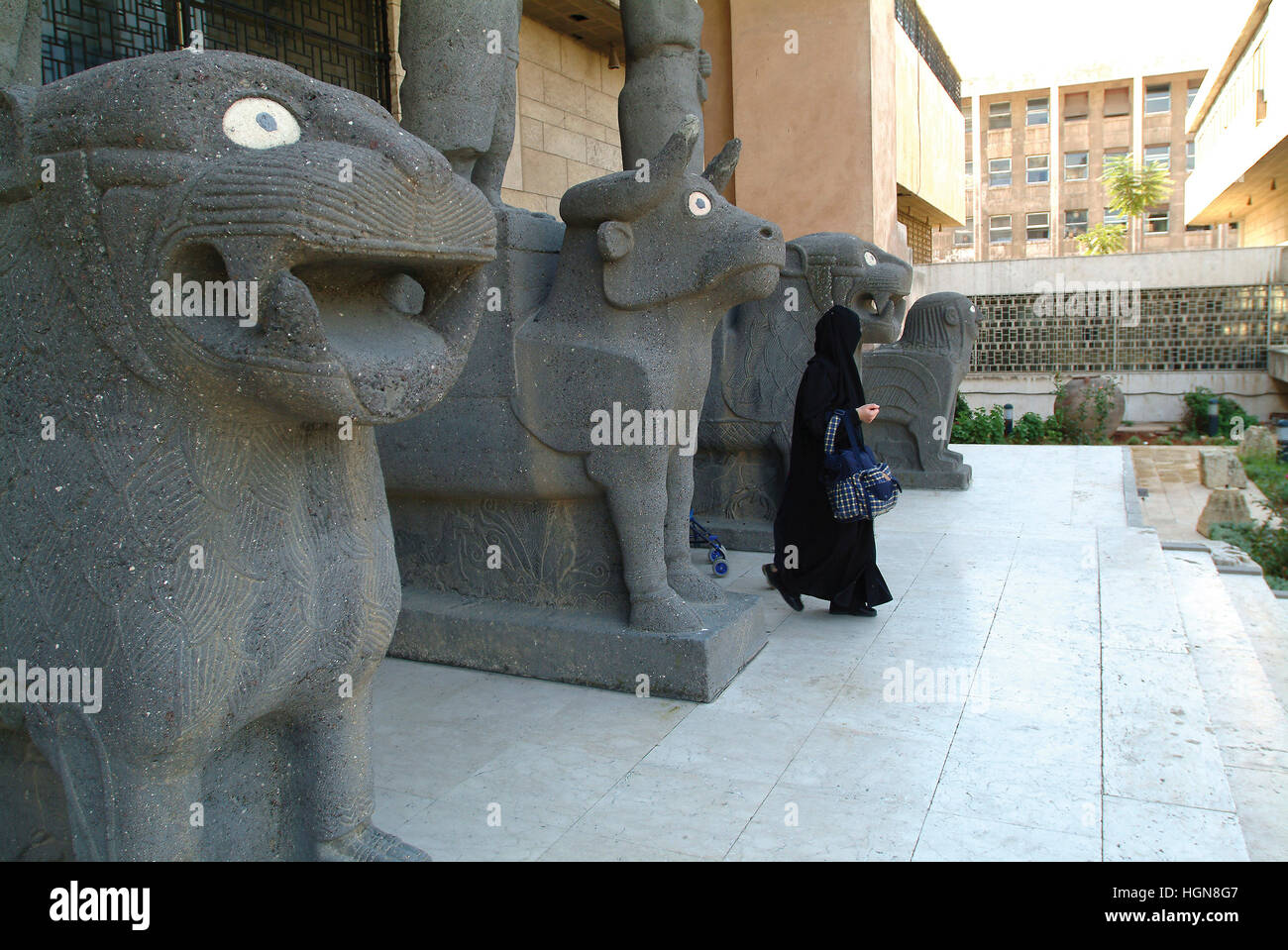 Musée National d'Alep Syrie Statues Banque D'Images