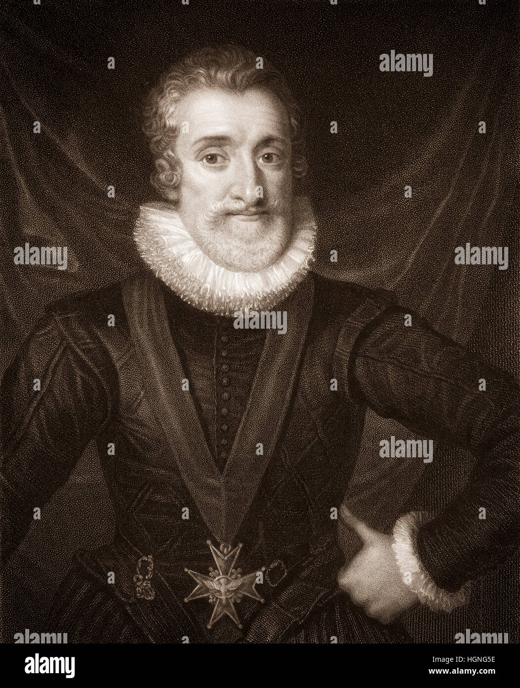 Henry IV, Henri IV, Henri Quatre, Heinrich IV., 1553-1610, roi de Navarre Henri III et le roi de France Banque D'Images