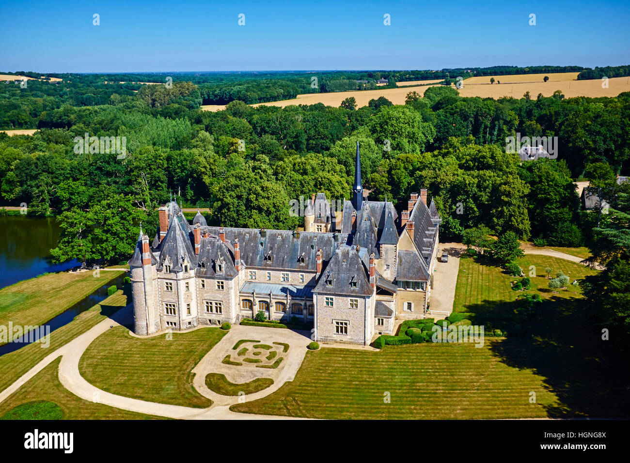 La France, cher (18), Berry, la route Jacques Coeur, château de la