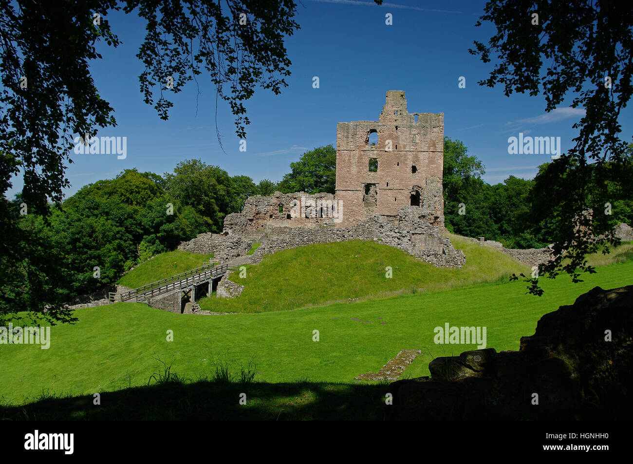 Le Château de Norham, Northumberland, England Banque D'Images