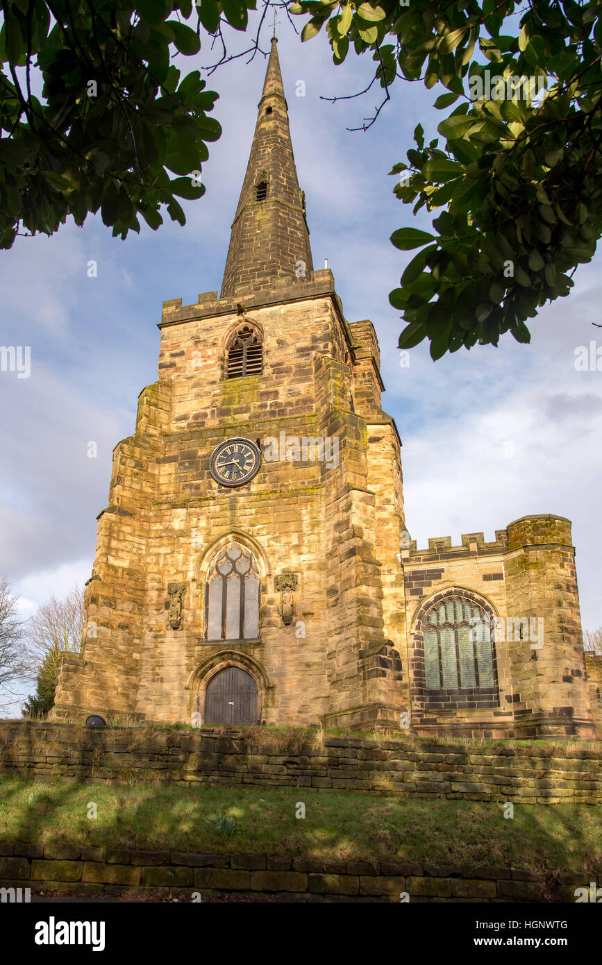 Winwick église paroissiale de St Oswald. Cheshire. 2013 Banque D'Images