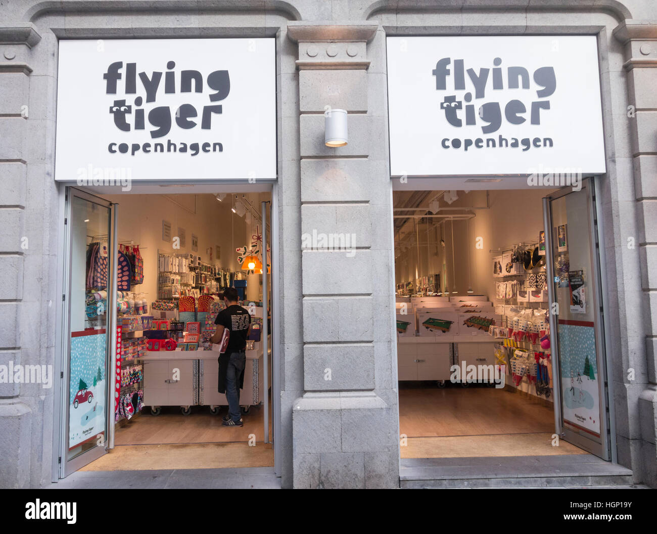 Flying Tiger Copenhague magasin en Espagne Banque D'Images