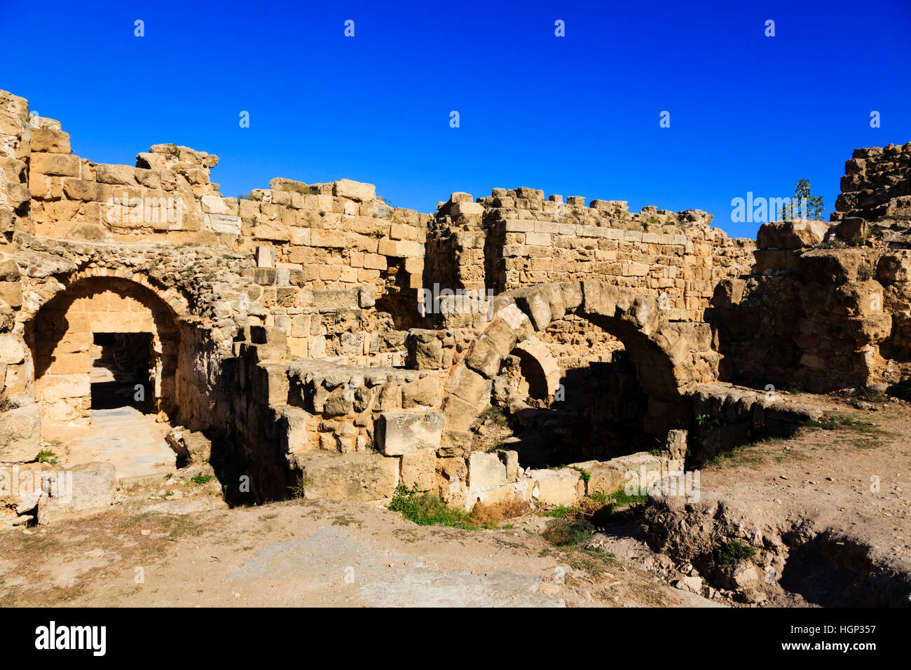 Ruines romaines à Salamine, Famagusta, Chypre du Nord. Canon 5D3, 24-105F4L Banque D'Images