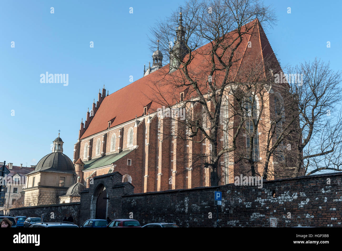 Cracovie Basilique Corpus Christi Banque D'Images