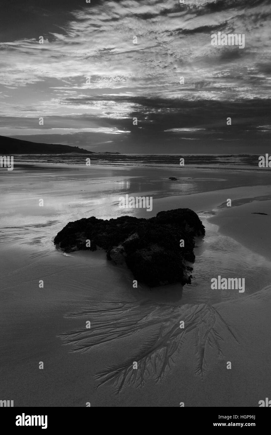 Porthmeor beach, ville de St Ives, Cornwall County ; Angleterre ; UK Banque D'Images