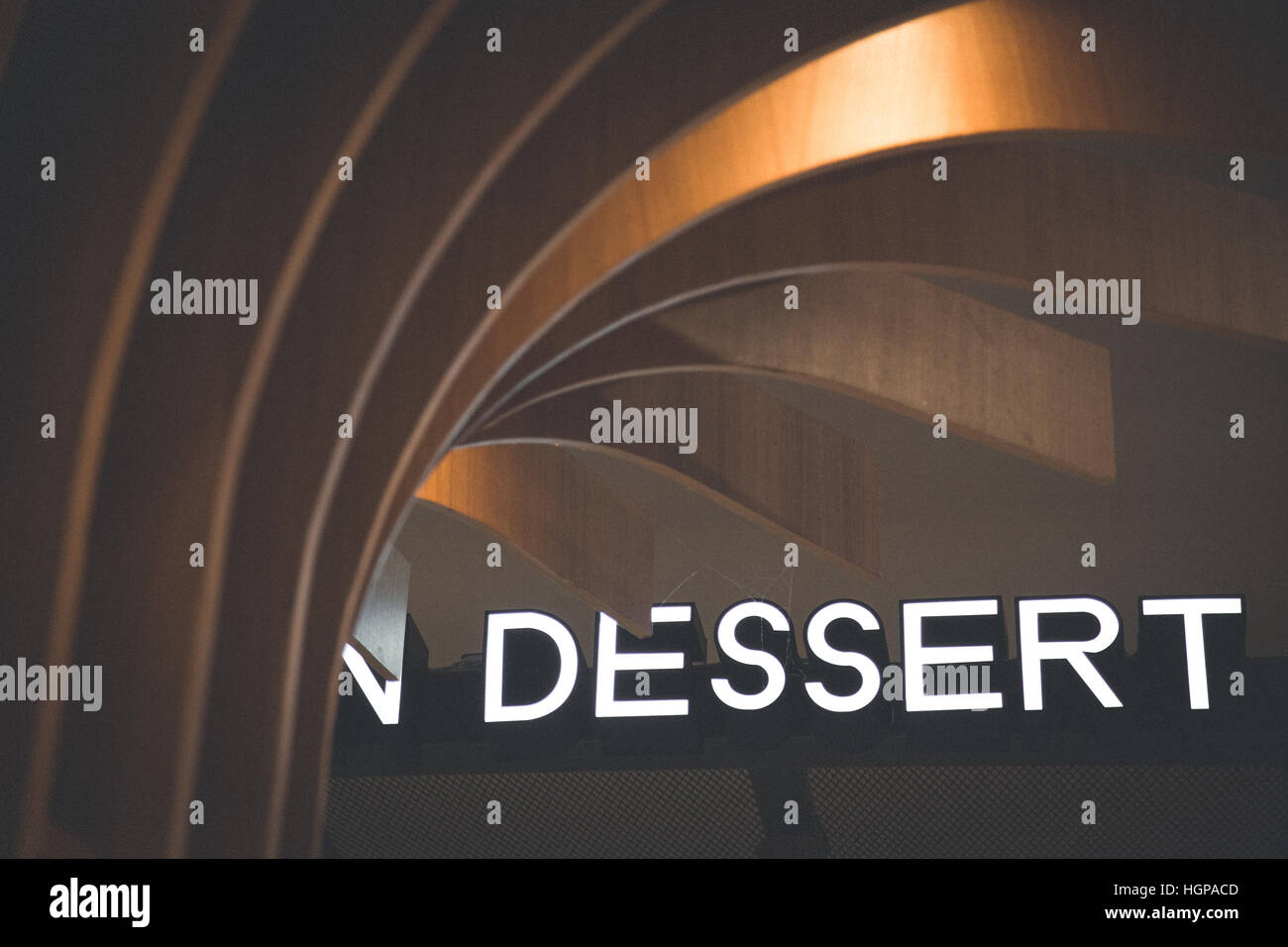 Café dessert light . Banque D'Images