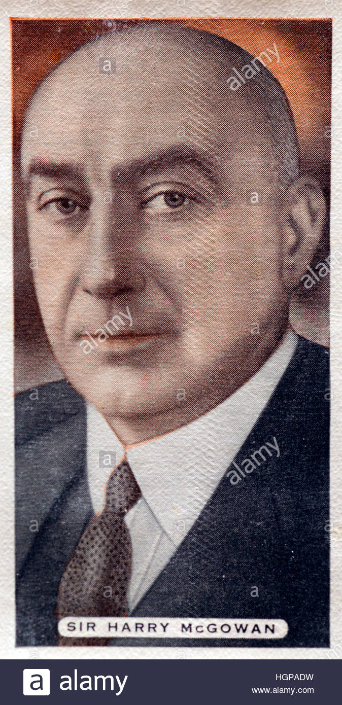 Sir Harry McGowan, homme d'affaires écossais, président de ICI des années 1930 Banque D'Images