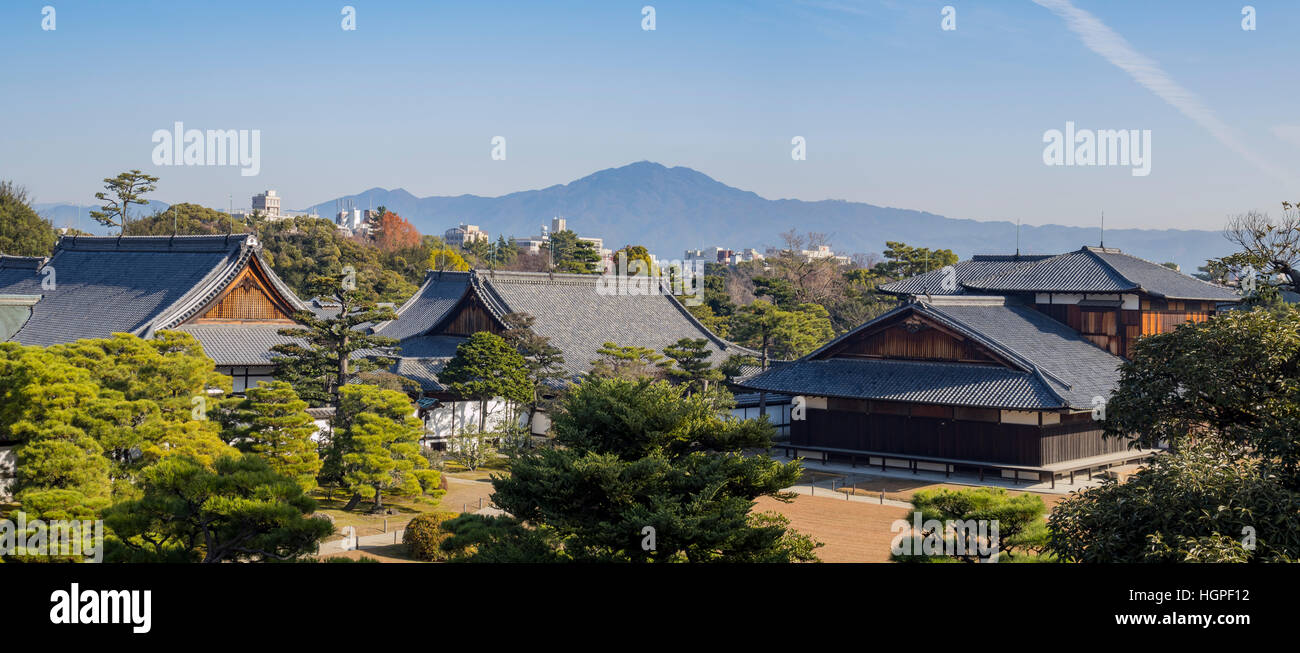 Historique Le château de Nijo à Kyoto, Japon Banque D'Images