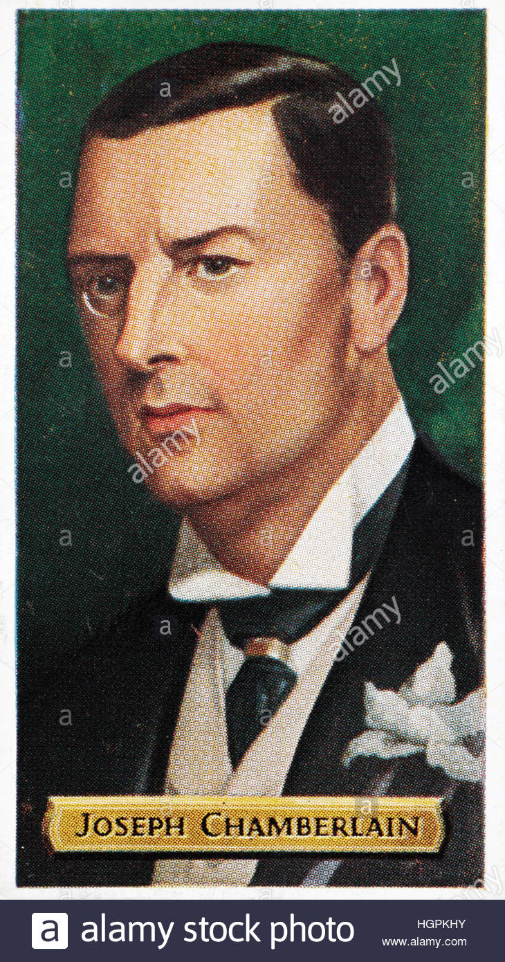 Joseph Chamberlain 1836 - 1914, homme politique et homme d'État britannique Banque D'Images