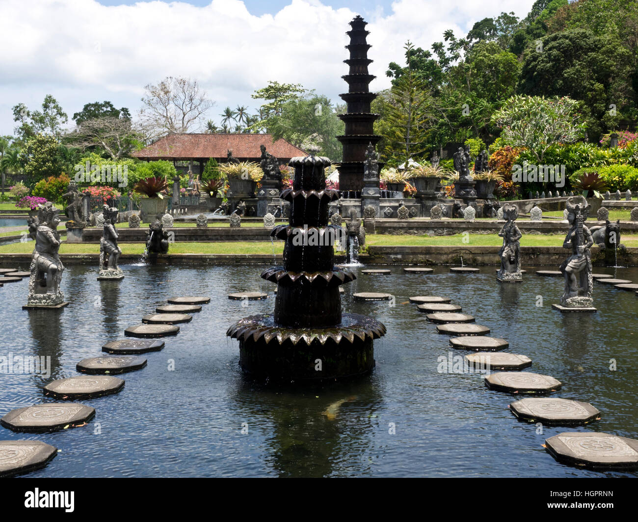 Taman Tirta Gangga Wasserpalast nördlich von von Karangasem Amlapura auf  Bali Photo Stock - Alamy