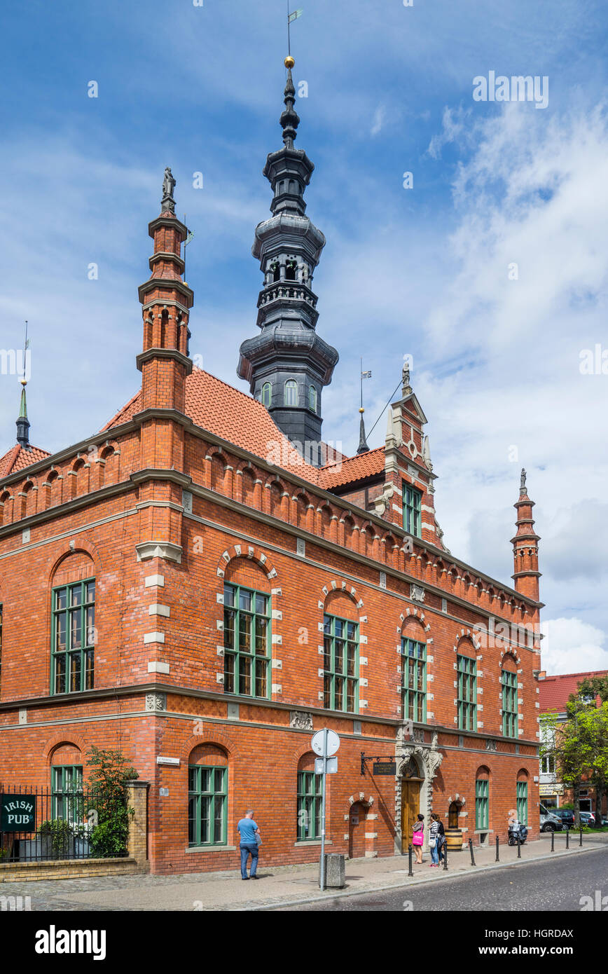 La Pologne, la Poméranie, Gdansk (Dantzig), Ancien hôtel de ville dans la vieille ville de Gdansk Banque D'Images