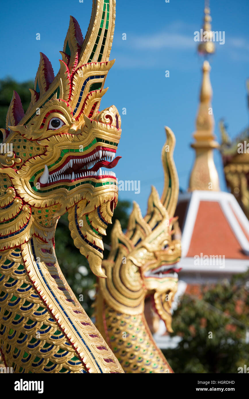 Le wat phothisomphon dans la ville d'Udon Thani, dans l'Isan dans le nord-est de la Thaïlande. Banque D'Images