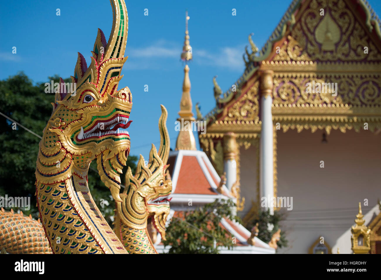 Le wat phothisomphon dans la ville d'Udon Thani, dans l'Isan dans le nord-est de la Thaïlande. Banque D'Images