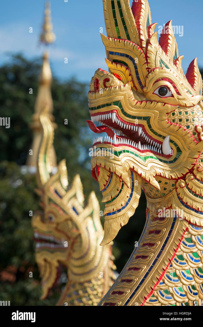 Le wat phothisomphon dans la ville d'Udon Thani, dans l'Isan dans le nord-est de la Thaïlande. Banque D'Images