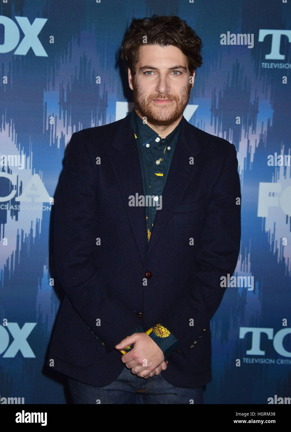 Adam Pally arrivant à la FOX All-Star party 2017 Winter TCA Tour à Langham Hotel le 11 janvier 2017 à Pasadena Banque D'Images