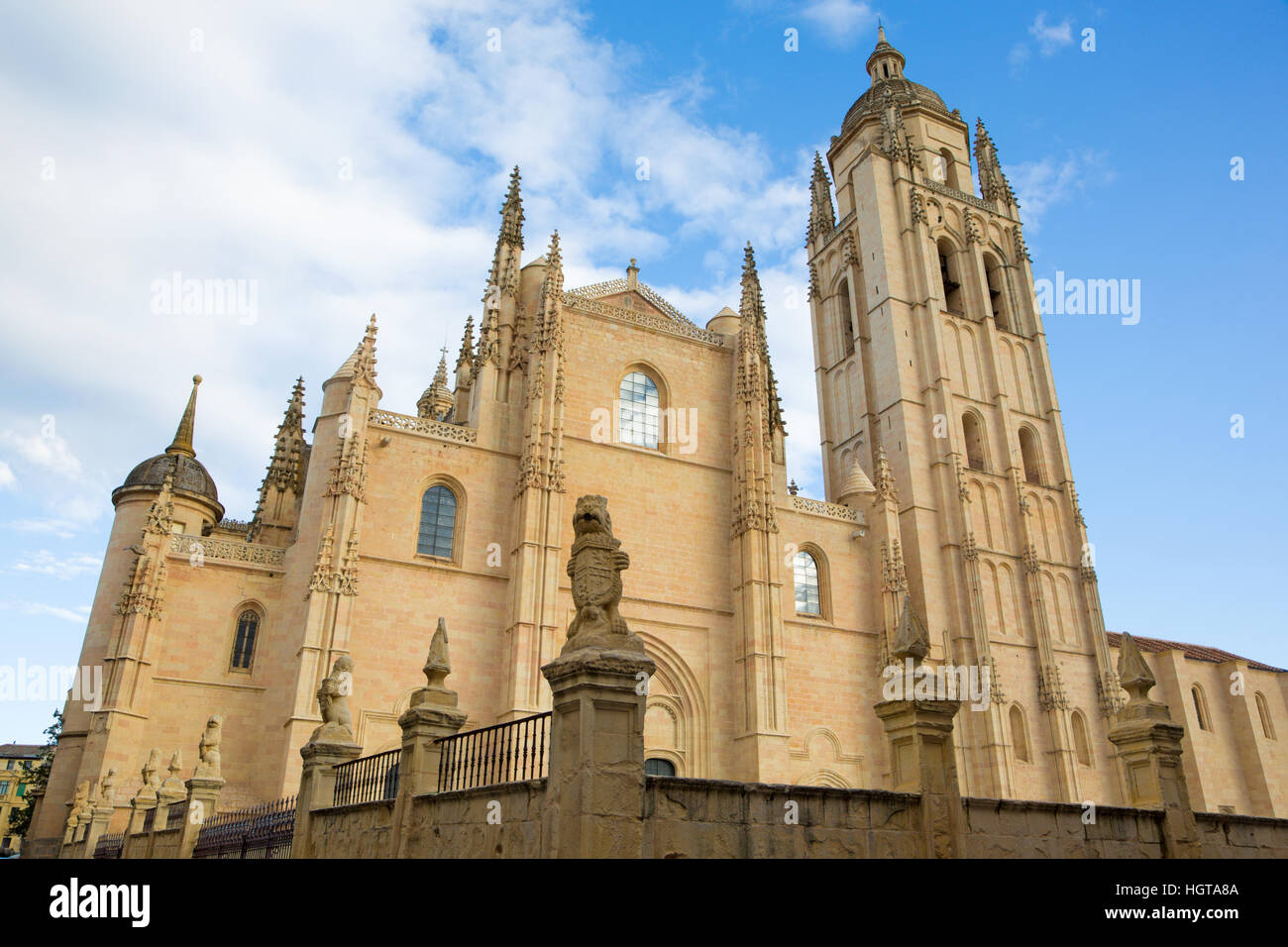 Segovia - La Cathédrale Nuestra Señora de la Asunción y de San Frutos de Segovia Banque D'Images