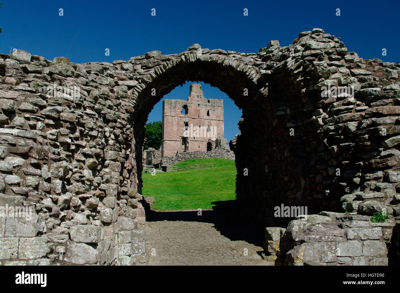 Le Château de Norham, Northumberland, England Banque D'Images
