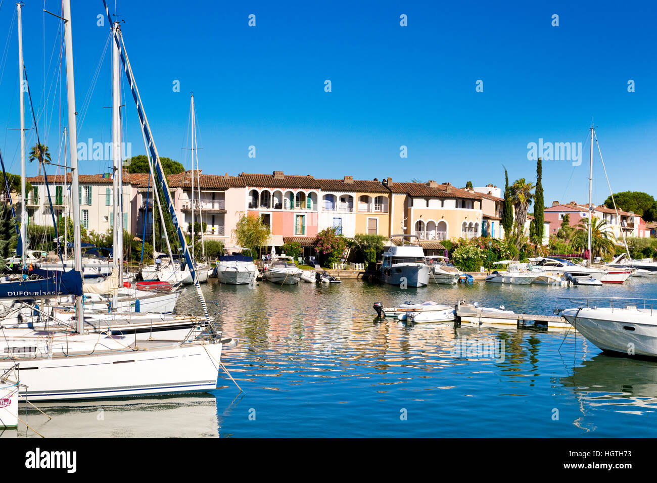Port Grimaud, à l'ouest de Saint Tropez, France Banque D'Images
