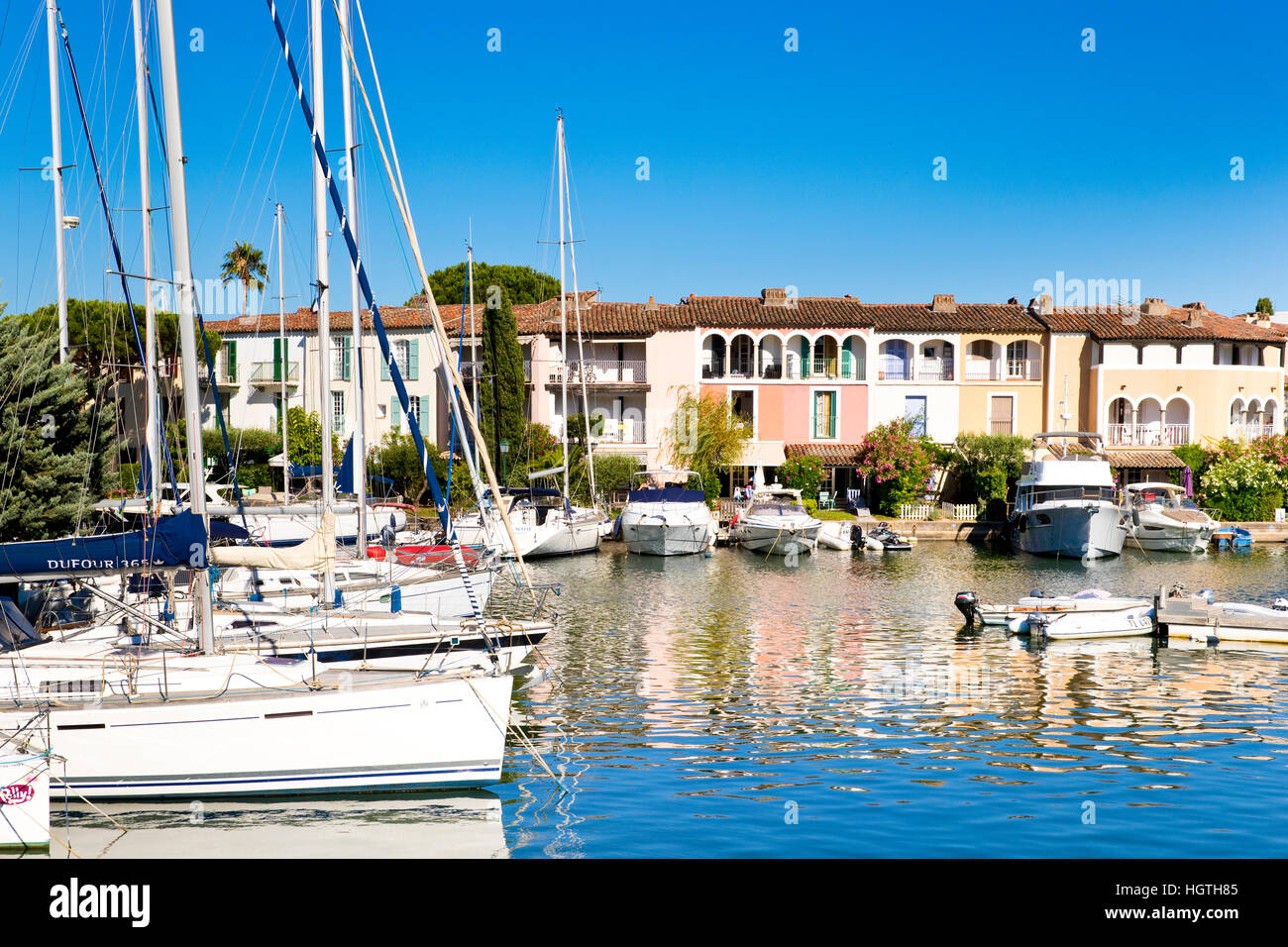 Port Grimaud, à l'ouest de Saint Tropez, France Banque D'Images