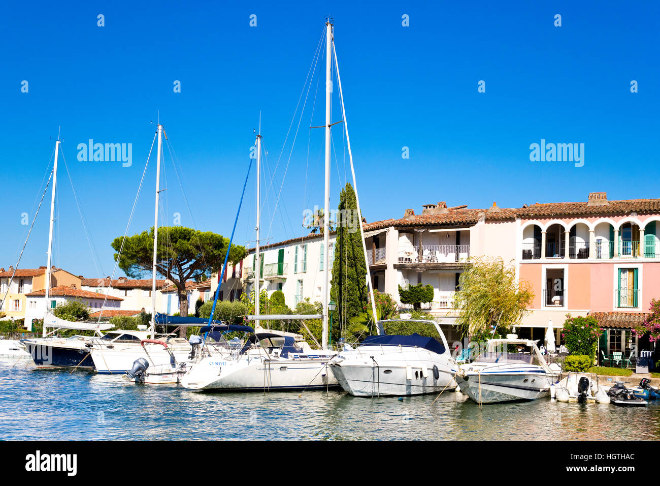 Port Grimaud, à l'ouest de Saint Tropez, France Banque D'Images