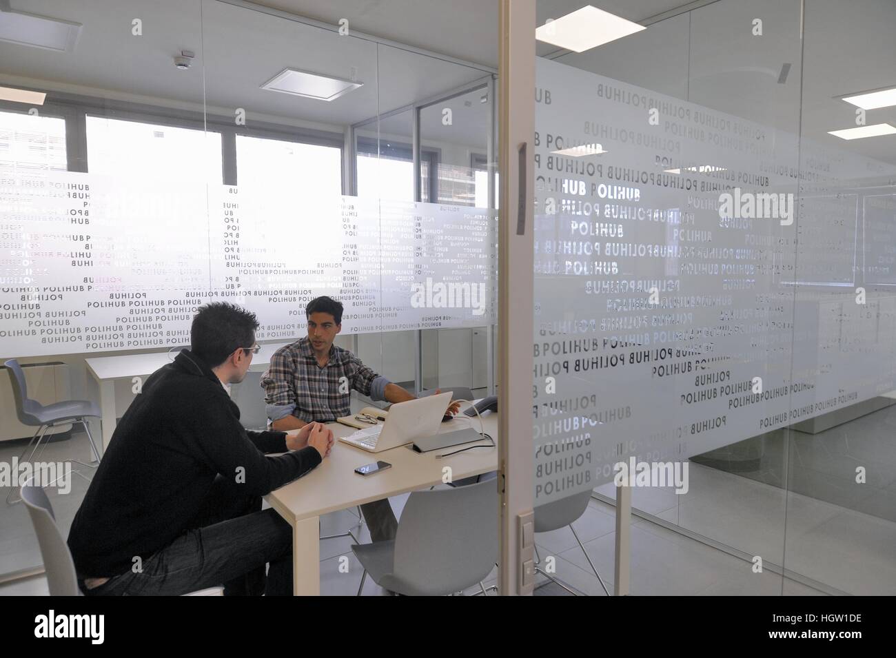 PoliHub, incubateur d'entreprise, une collaboration entre la municipalité et la Fondation de l'université Politecnico Banque D'Images