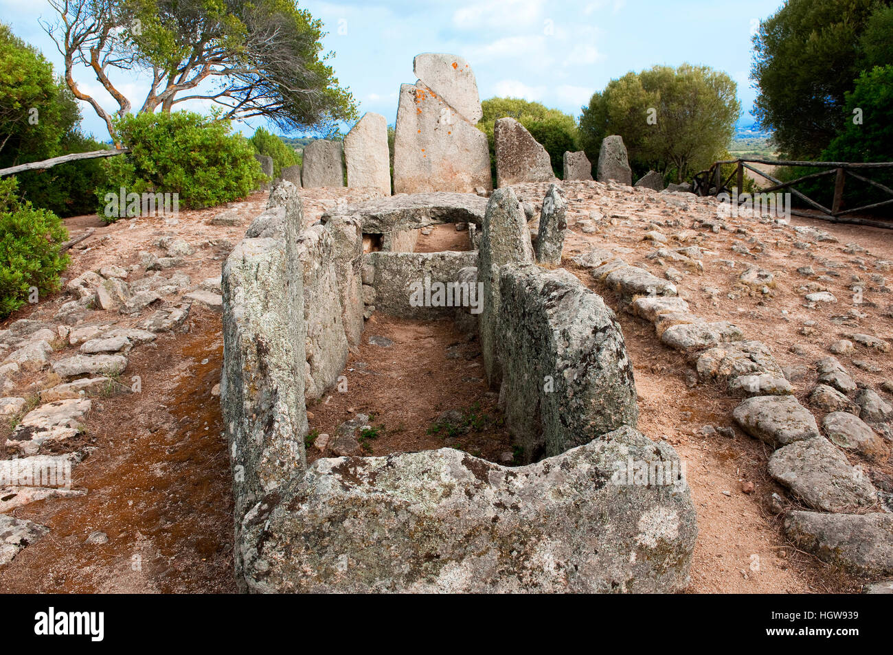 Giant's Tomb Coddu Vecchiu, Arzachena, Gallura, province Sassari ...