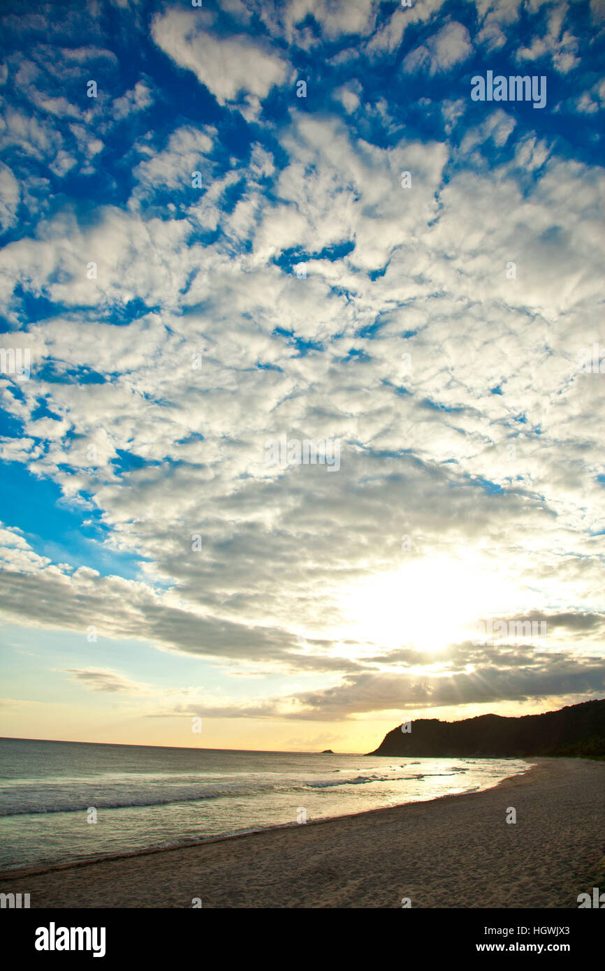 Paysage brésilien, Barra do Una, Sao Paulo, Brésil. Banque D'Images