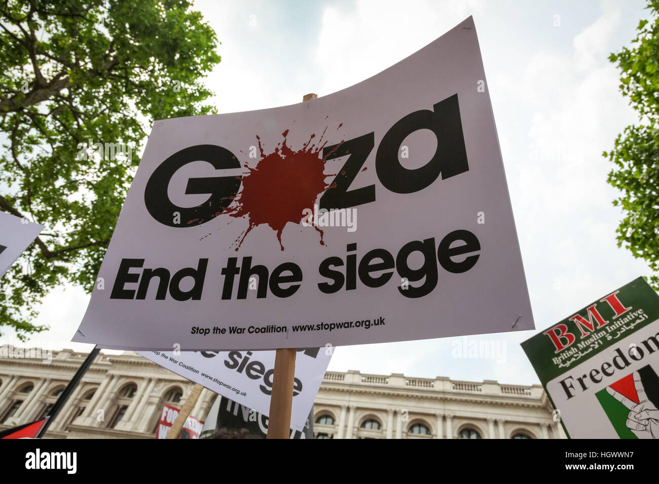 Marche de protestation contre la violence utilisée par les soldats israéliens au cours de la flottille de Gaza. Londres, Royaume-Uni. Banque D'Images